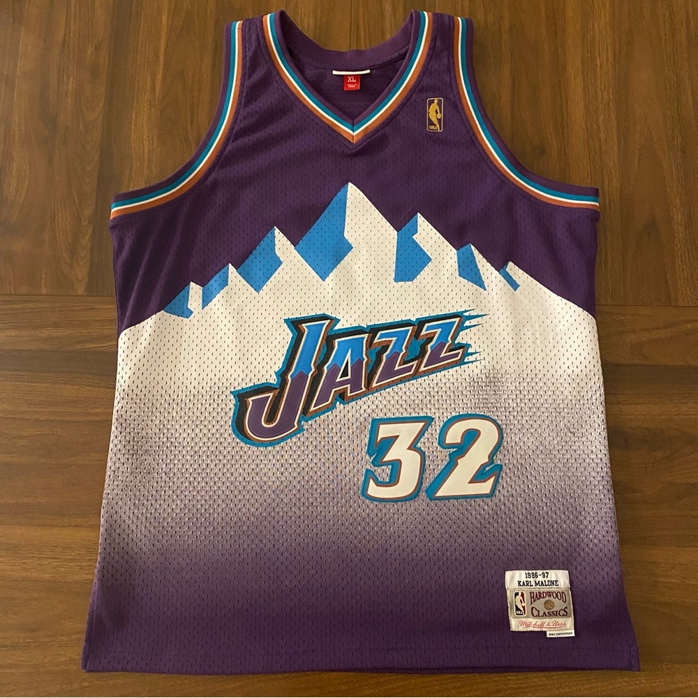 Utah Jazz Karl Malone #32 NBA Jersey Size XL
